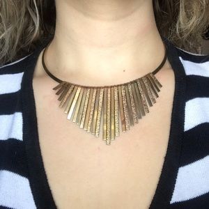 Gorgeous gold statement necklace